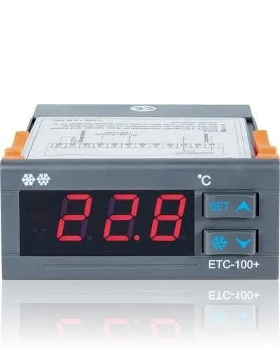 Voltcraft temperaturregulator ETC-100+ 230 V/AC utganger 1 relé 230 V/AC / 10 A installasjonsmål 71 x 30 mm