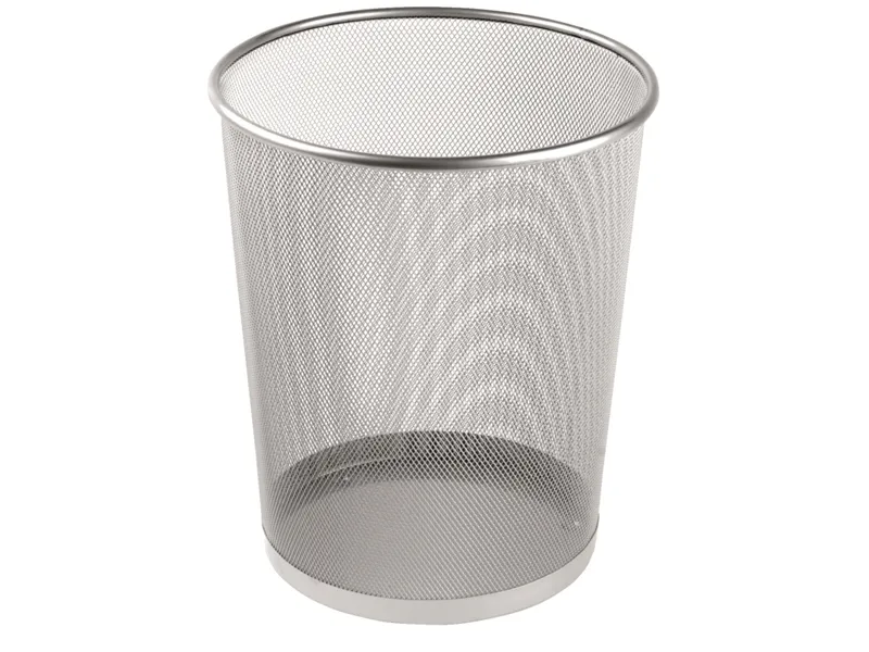 Papirkurv tråd metal sølv 18 ltr.
