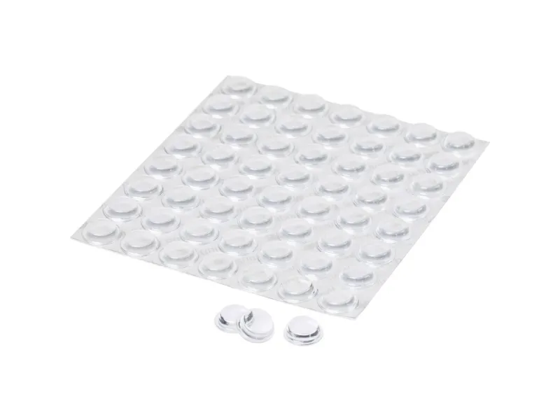 3M SJ 5312 MPCB chassifot selvklebende, rund transparent (Ø x H) 12,7 mm x 3,5 mm, 56 stk