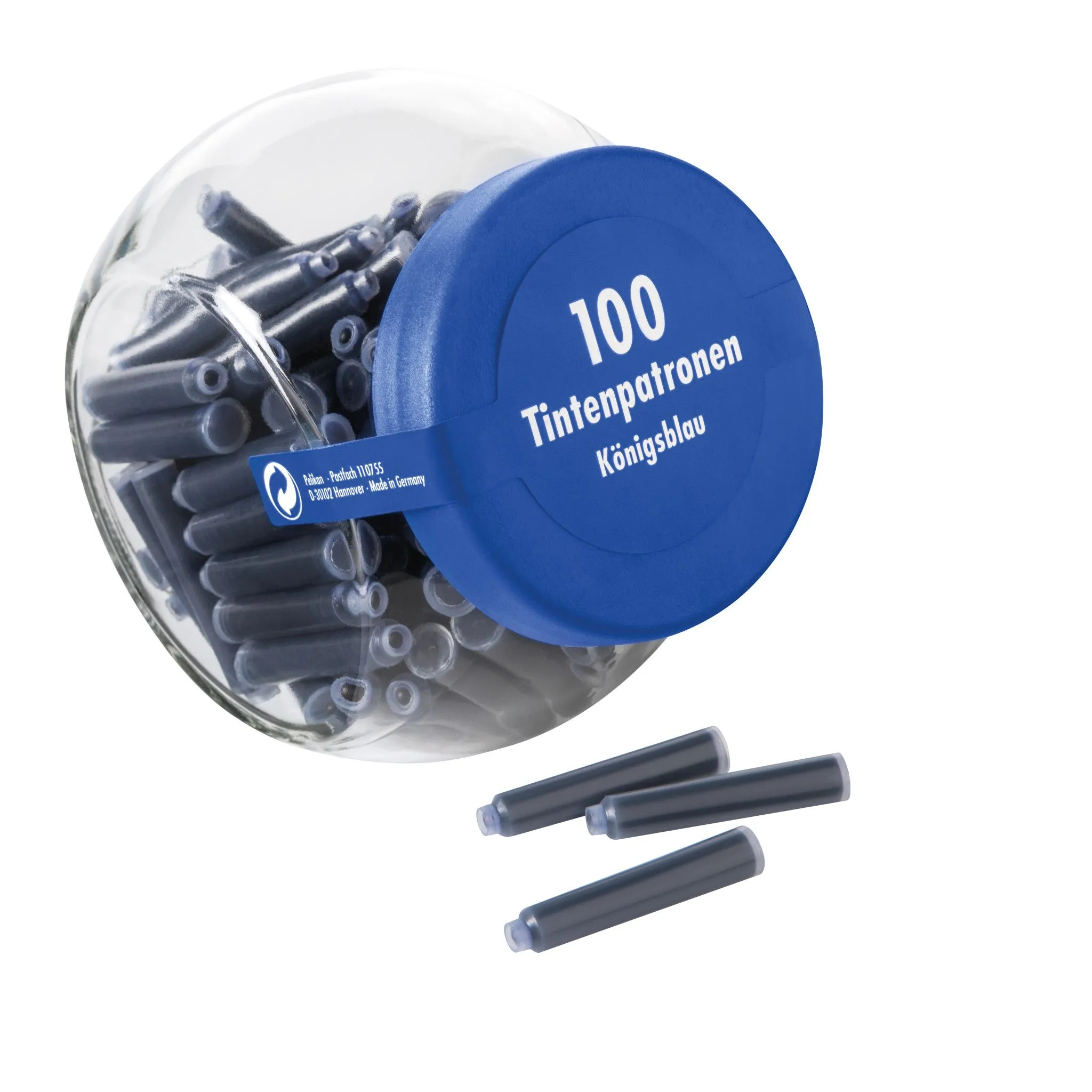 Pelikan 156372, Blå, Tyskland, Krukke, 100 stykker
