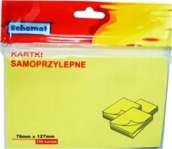 Post-it selvklebende kort 76x127 mm, 100 stk.