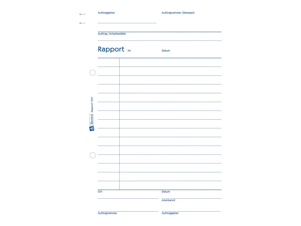 Avery Zweckform - Rapportskjema - 100 ark - A5 (148 x 210 mm)