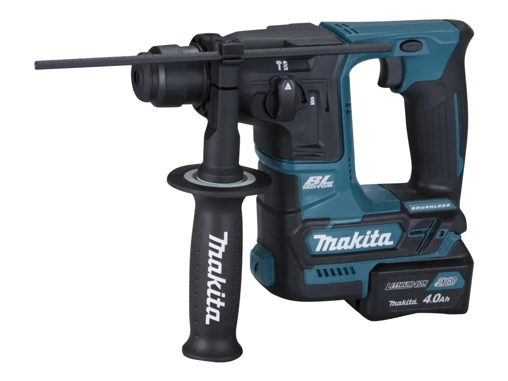 Makita HR166DSMJ - Roterende hammer - trådløs - 2 moduser - SDS-plus - 1.1 joule - 2 batterier - 10.8 V