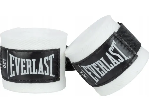 Everlast boksebandasjer Bandaze hvite pustende solide 305 cm