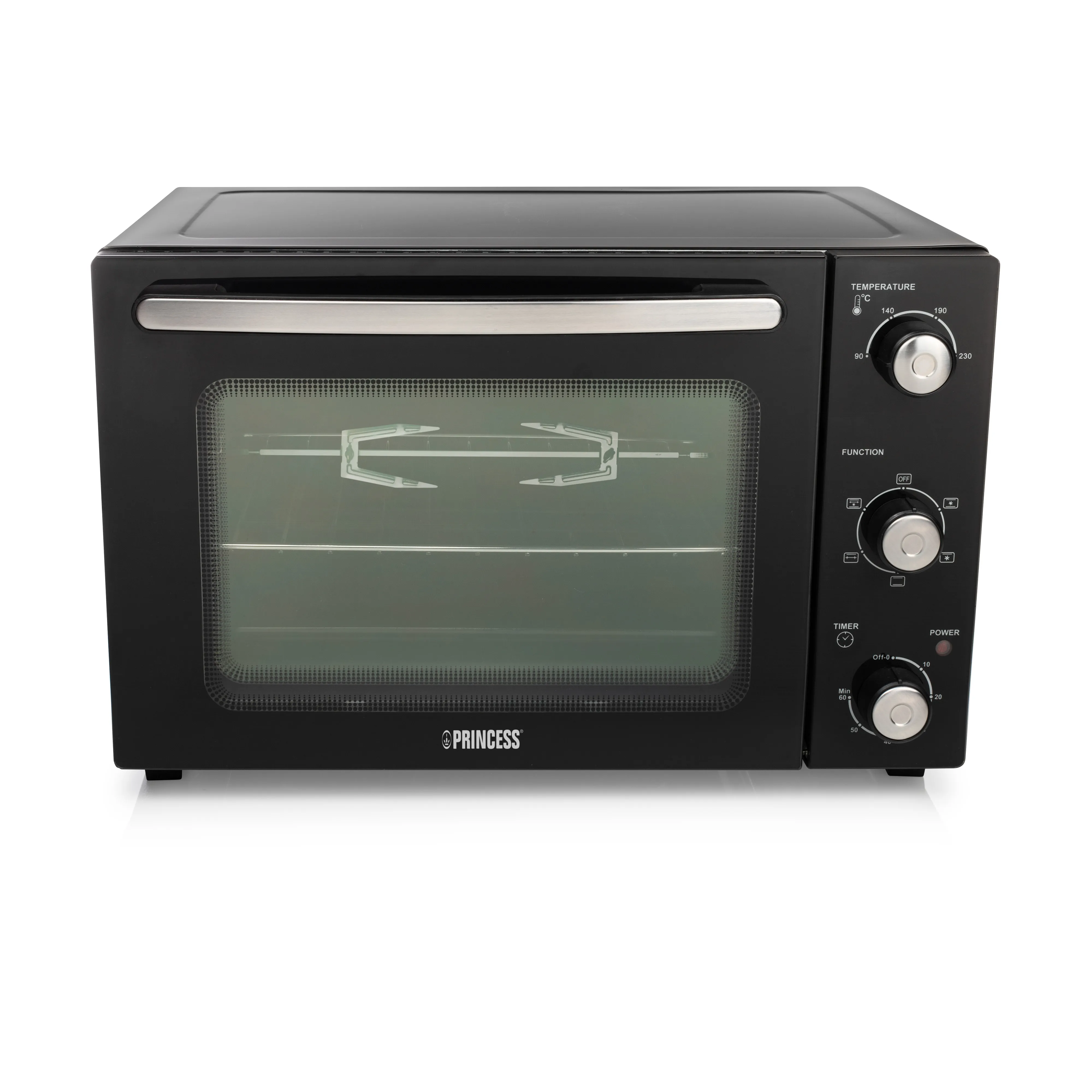 Princess 112751, 32 l, Sort, Rotasjon, 90 - 230 °C, Rustfritt stål, Mekanisk