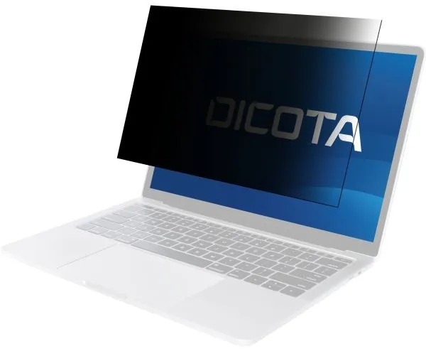 DICOTA - Notebookpersonvernsfilter - 2-veis - avtakbar - skinne-montert - svart - for Apple MacBook Air (13.6 tommer, M2, M3)