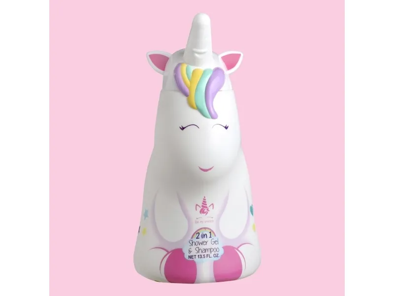 Unicorn 2-in-1 Shower Gel & Shampoo for Kids & Adults - Vegan, 90% Natural