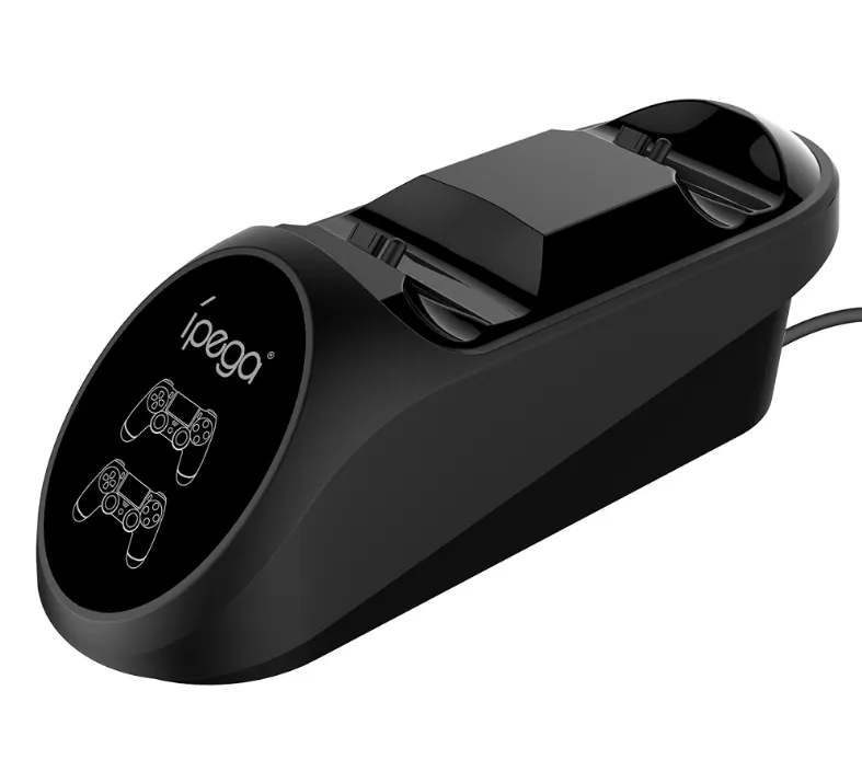 IPEGA PG-9180, PlayStation 4, PlayStation 5, Ladestativ, Sort, USB, Koblet med ledninger (ikke trådløs), Bordklemme