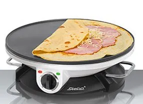 Steba CR 32 - Pannekakemaskin - 1.2 kW - hvit/svart