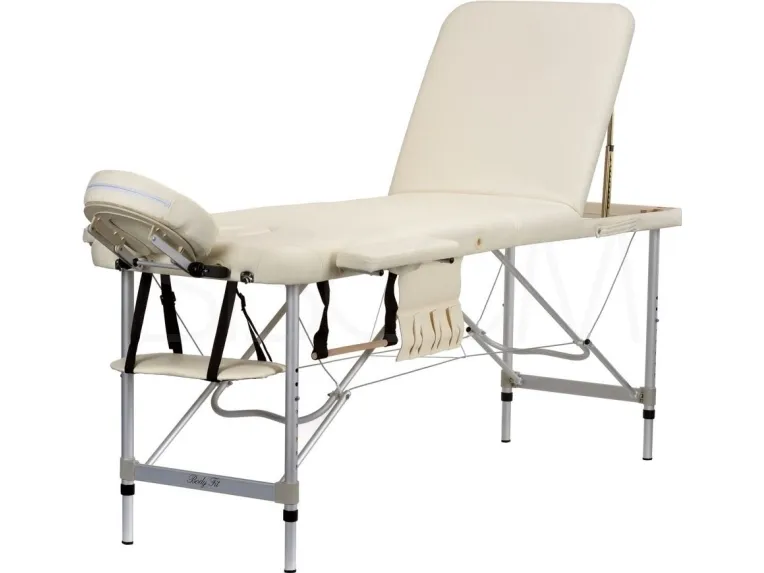 Bodyfit massasjeligg i aluminium, 3 segment, hvit (Bøse)