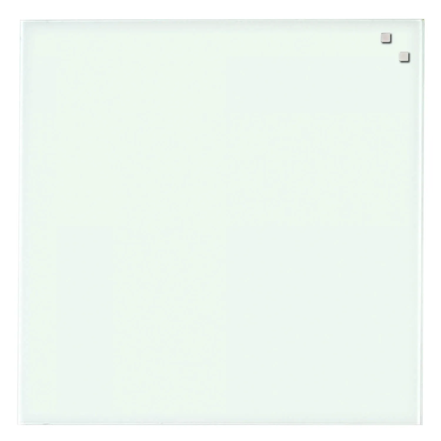 Magnetisk glastavle 45 x 45 cm hvid