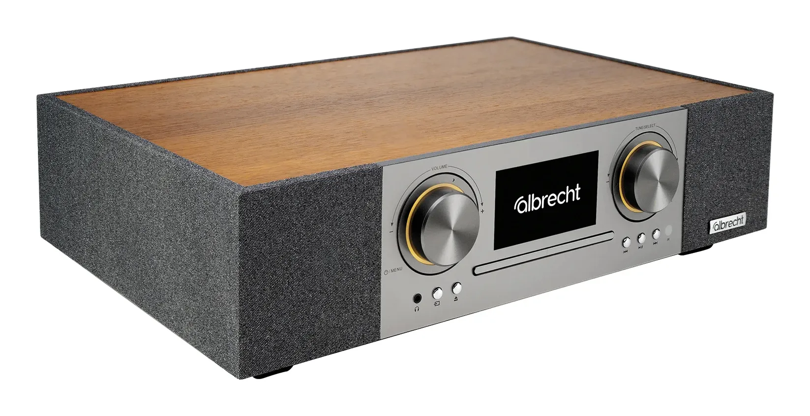 Albrecht DR 1000, analog og digital, FM, DAB+, avspiller, 30 W, LCD, 10,9 cm (4,3)