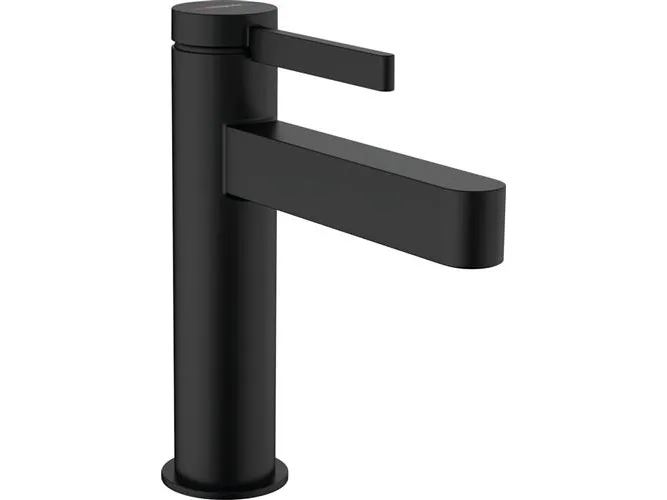 hansGrohe Finoris 1-grebs håndvaskarmatur 110 med push-open bundventil mat sort