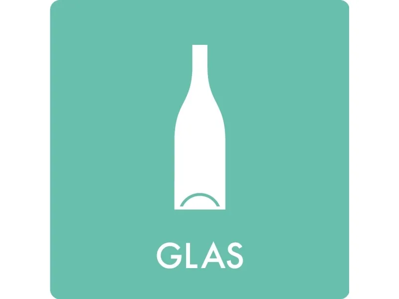 Piktogram GLAS 12x12 cm,stk