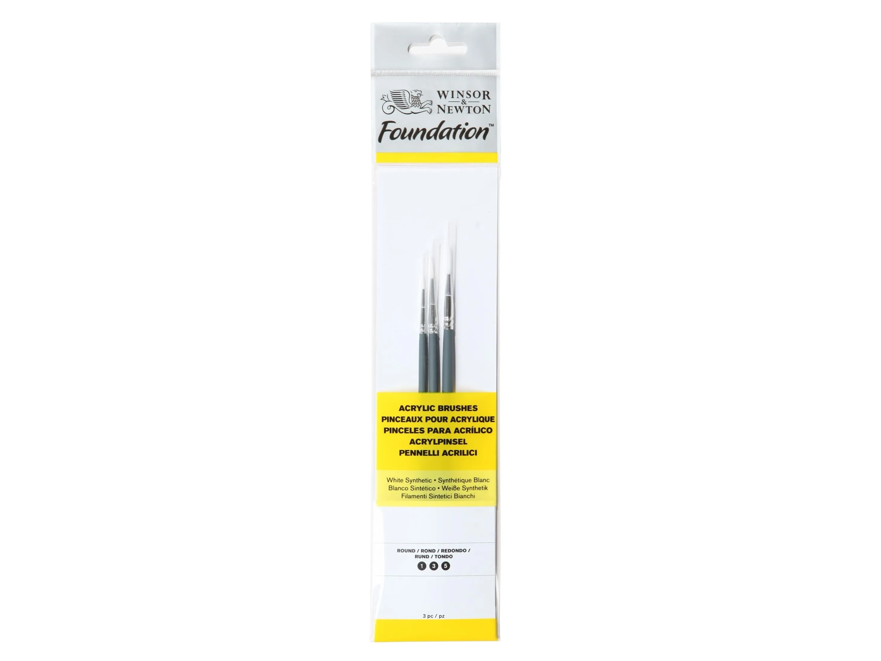 Winsor & Newton 5295001, Børstesett, Rund børste, Syntetisk