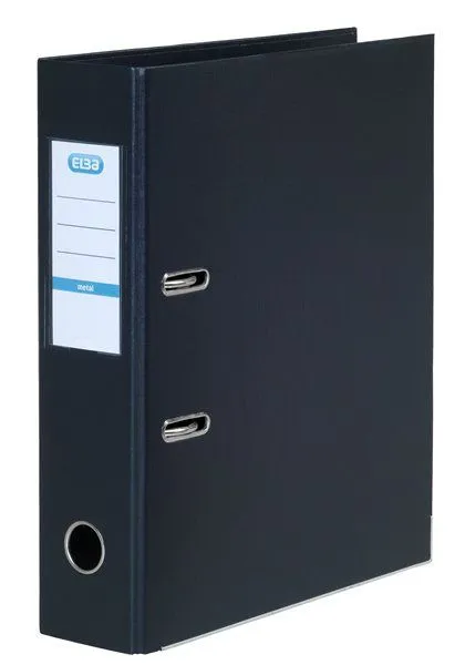 ELBA metall brevordner sort A4 8 cm