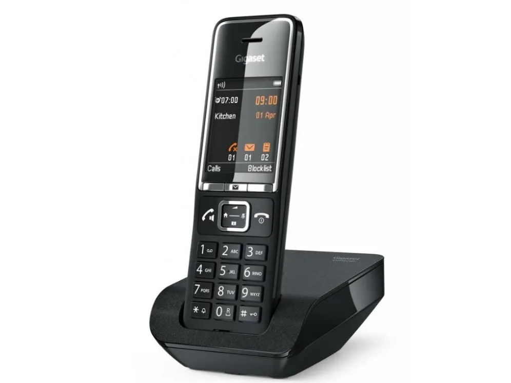 Gigaset 550 Comfort trådløs telefon sort krom