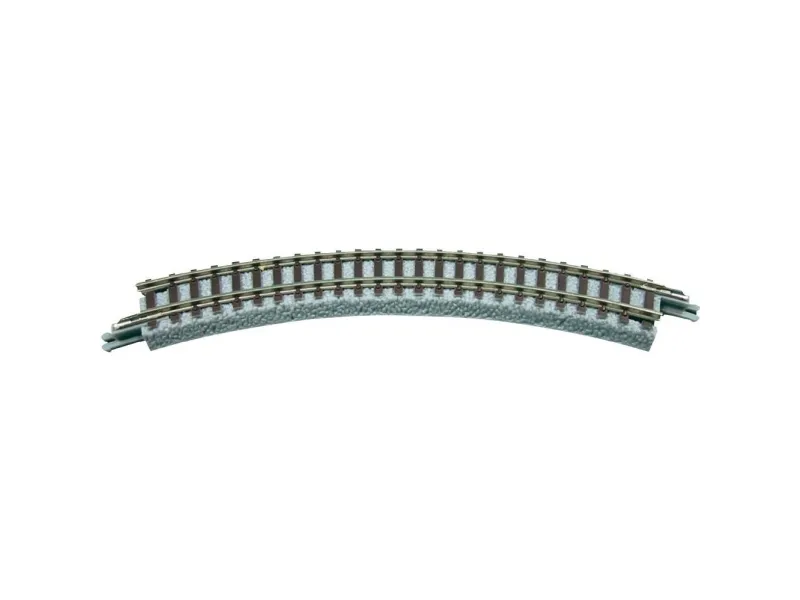 7297005 Z-skinne (med ballast) bøyd spor 45° 145 mm, 4 stk