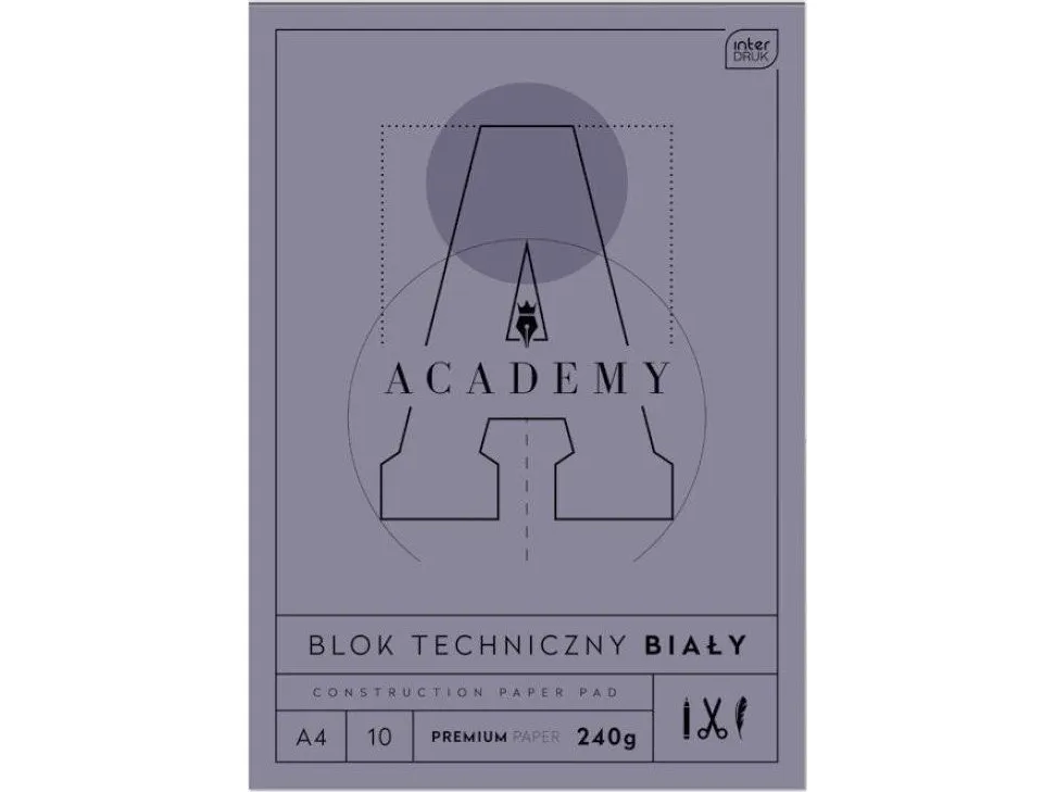 Teknisk blokk A4/10K Academy (10 stk)