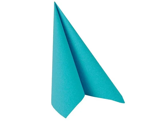 Papstar 81748, Turkis, Tørkepapir, Monokromatisk, 54 g/m², 400 mm, 400 mm