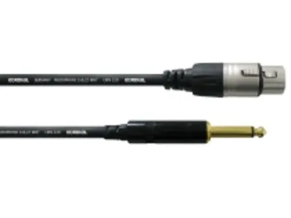 Cordial CCM 7.5 FP, XLR (3-pin), Hunkjønn, 6.35mm, Hankjønn, 7,5 m, Svart