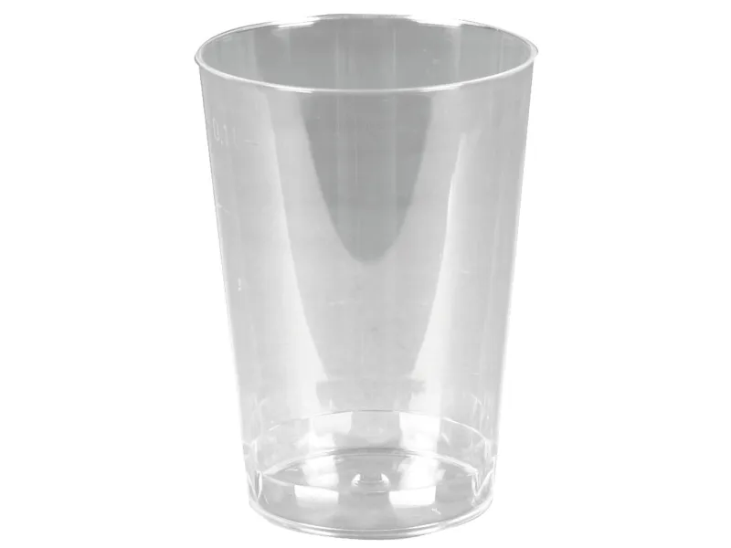 Plastglas 10 cl Ø55x75 mm PS klar - (40 stk./pose)