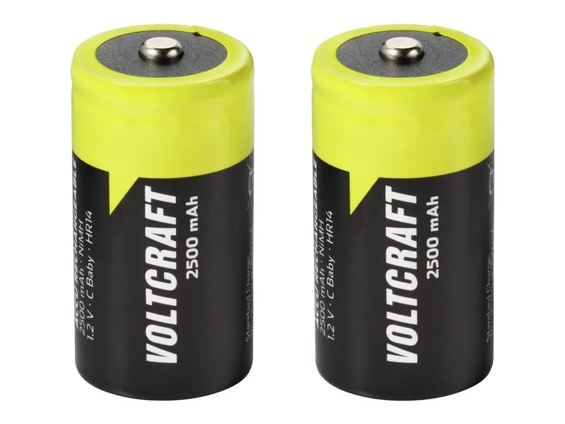 C-batteri R14 VOLTCRAFT NiMH 1,2 V 2500 mAh 2 stk