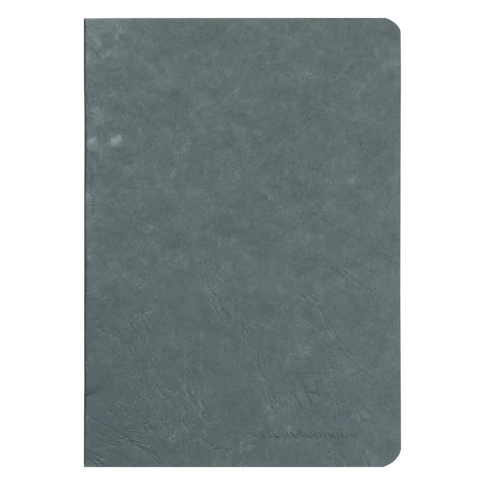 Clairefontaine Age Bag Sort Notesbog A5, 96 sider/48 ark, 90gram hvidt papir, ulinieret, karton omslag