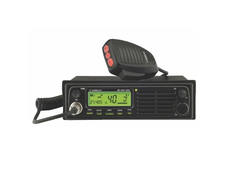Albrecht AE 6491 NRC, DC, 188mm, 137mm, 57mm, LCD, Bil CB radio