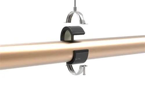 Isoglobal rørbærer RF 050x19 - Inklusiv galvaniseret HD bøjle, M8/M10, Til køl