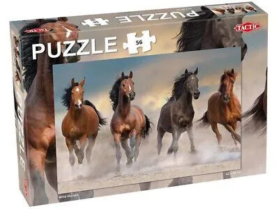 Tactic Wild Horses 56 pcs, 56 stykker, Dyr, 4 år