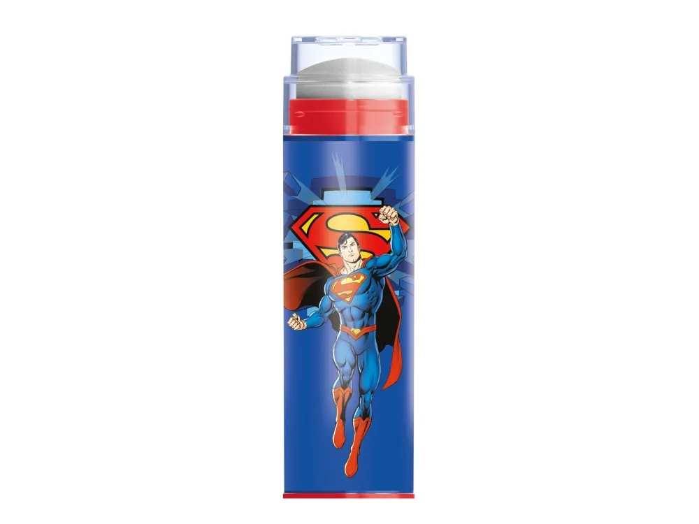 Maped plastviskelær SUPERMAN + ekstra viskelær, blister i leppestiftformat, viskelær tas ut via dreiesystem (152033), 1 stk.