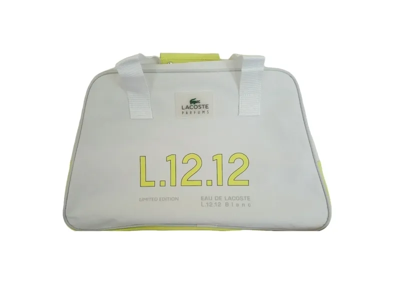 Lacoste L.12.12 Blanc polyester reise-/treningsbag for kvinner 48 x 18 x 30 cm