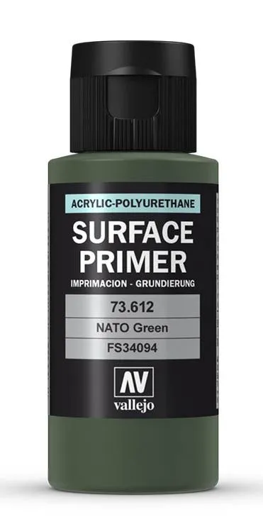 Vallejo 73.612, Grunning, Metall, Plastikk, Ferdigmikset, Grønn, Matt, Flaske