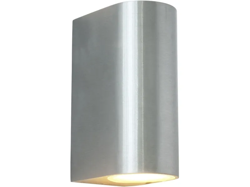Mats II Veggarmatur 2xGU10 sokkel IP44 Aluminium