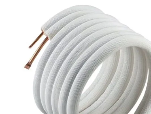 Basic isolerede kølerør - 0,8 mm - 1,0 mm, Uden flange og omløber, 20 m, 1/4'' - 5/8''