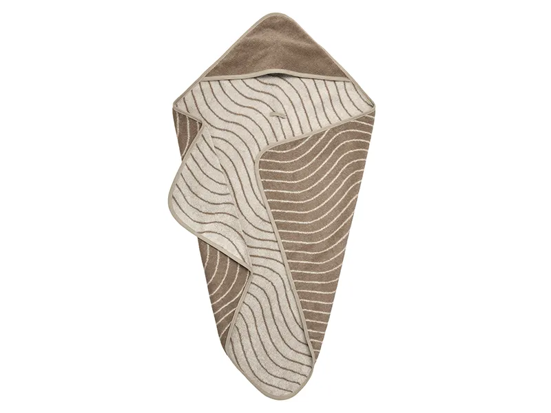 Leander hettegenser Woodland økologisk bomull – cappuccino