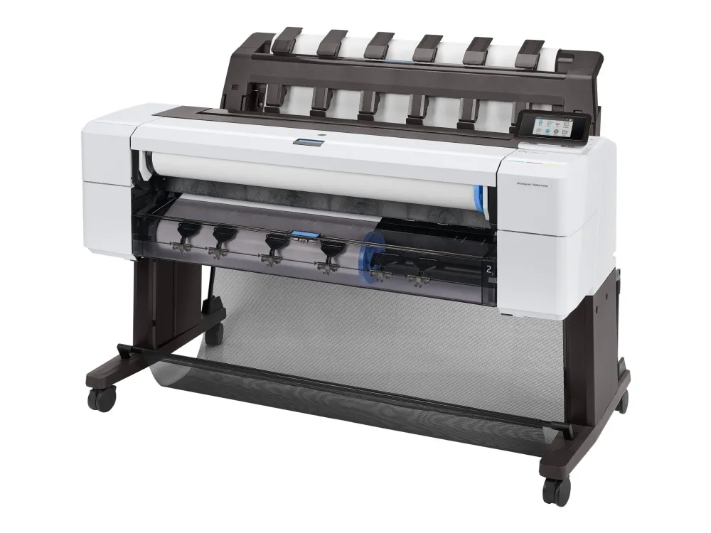 HP DesignJet T1600dr - 36 storformatsskriver - farge - ink-jet - Rull (91,4 cm x 91,4 m), 914 x 1219 mm - 2400 x 1200 dpi - inntil 3 spm (mono) / inntil 3 spm (farge) - kapasitet: 2 ruller - Gigabit LAN - kutter