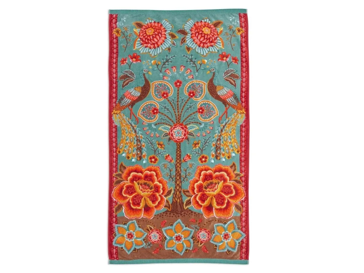 PIP Studio PIP Jungle Garden Towel Blu.Gre 100x180