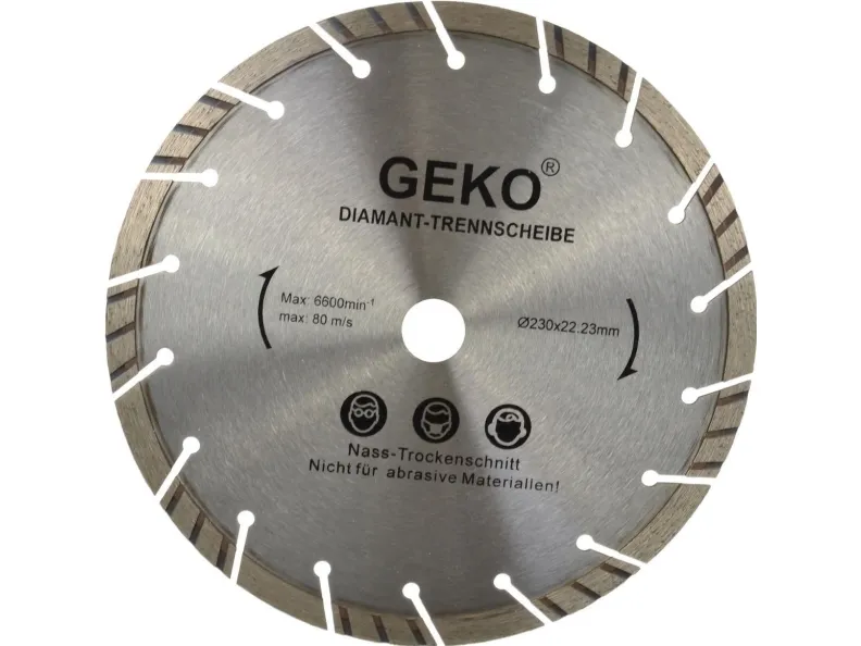 Geko diamantklinge 230 mm grå-laser (G00223)