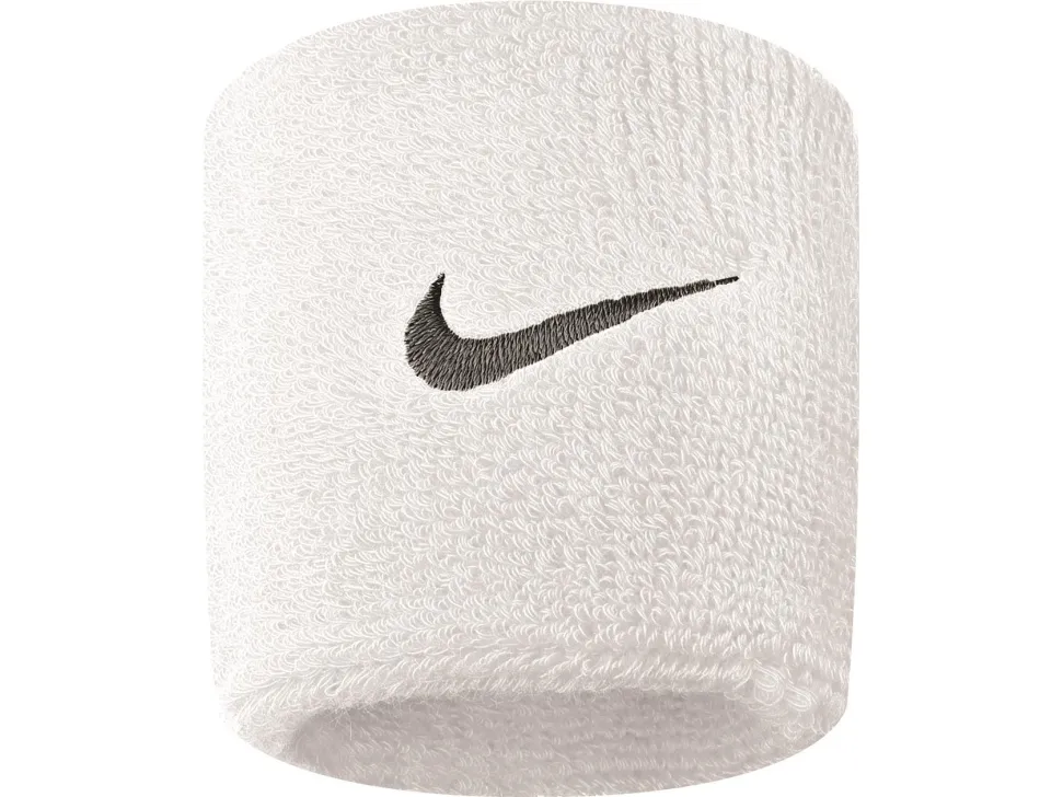 Nike armbånd Swoosh Wristbands hvit/svart