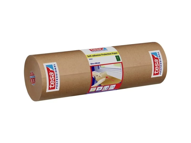 Tesa selvklebende beskyttelsespapir 1 rull 50 m x 30 cm (74922-00001-00)