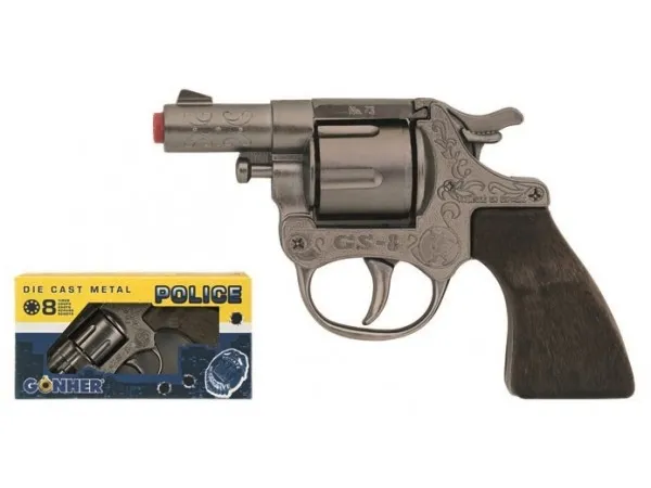 Gonher liten metallpolitirevolver, 8 skudd