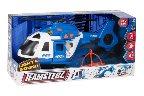 Teamsterz Mighty Machines redningshelikopter (stor) med L&S-leketøy