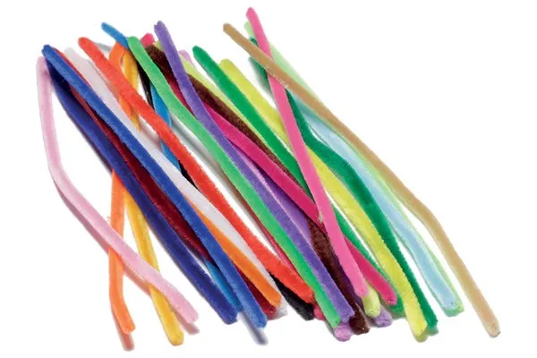 Carioca chenille 6 mm x 30 cm 26 stk assort.