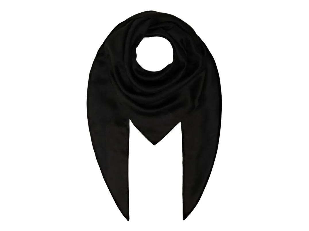 Guess Helaina Kefiah tekstil skjerf, svart, 4G-logo, AW8850 POL03, 135 x 135 cm