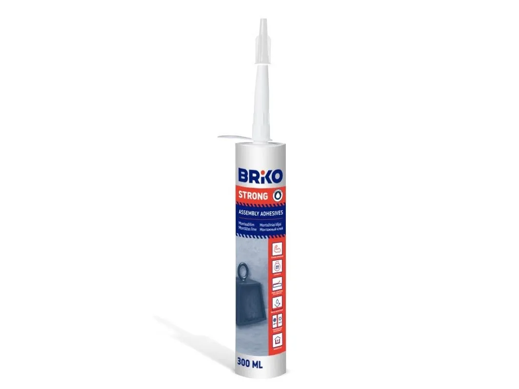 Briko monteringslim sterk BRIKO 300 ml flytende