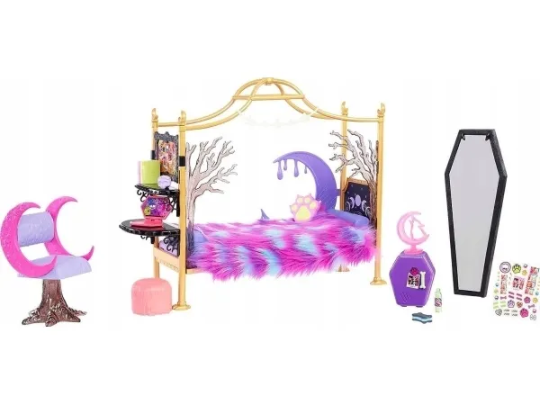 Mattel Monster High™ soverom Clawdeen Wolf™ sett med tilbehør (HMV77)