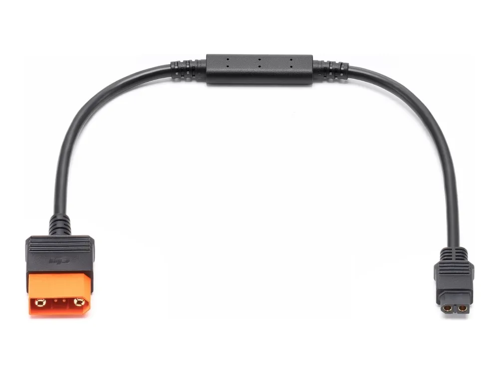 DJI - Strømkabel - Smart DC (SDC) (hann) til XT60 (hunn) - 12 V - 40 cm - for Power 1000