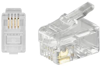 Goobay 50249, RJ10, Gjennomsiktig